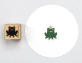 Stempel Frosch sitzend Perlenfischer